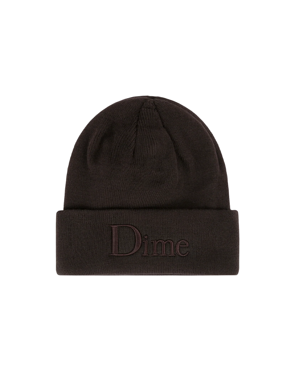 Dime Classic 3D Logo Beanie Dark Brown